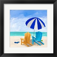 Framed Beach Chairs with Umbrella
