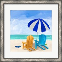 Framed Beach Chairs with Umbrella