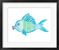 Yellow and Blue Fish II Framed Print