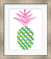 Framed Punched Up Pineapple II