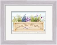 Framed Lavender & Wood Planter Home