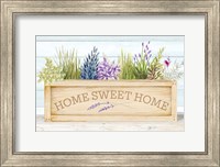 Framed Lavender & Wood Planter Home