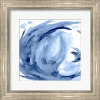 Framed Blue Swirl Square II