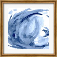 Framed Blue Swirl Square II