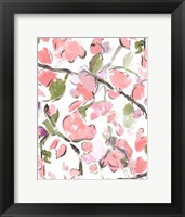 Framed Spring Floral In Pink