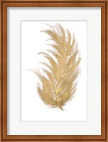 Framed Gold Feather I