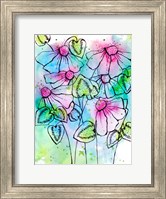 Framed Vibrant Bursts and Blossoms