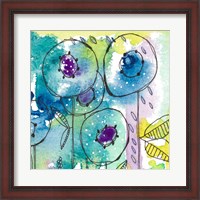 Framed Splash of Watercolor Floral