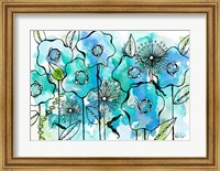 Framed Blue Tone Garden