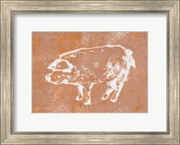 Framed Country Pig