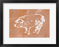 Country Pig Framed Print