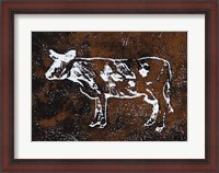 Framed Country Cow