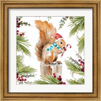 Framed 'Holiday Squirrel' border=