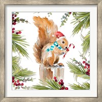 Framed Holiday Squirrel