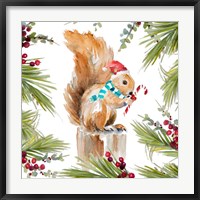 Framed Holiday Squirrel