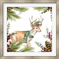 Framed Holiday Deer