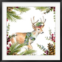 Framed Holiday Deer