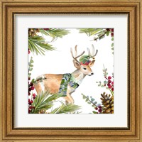 Framed Holiday Deer