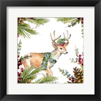 Framed 'Holiday Deer' border=