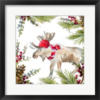 Framed 'Holiday Moose' border=