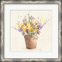 Framed Potted Wildflowers I