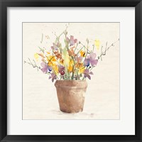 Framed Potted Wildflowers I