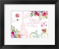 Framed Follow Your Heart to Paris