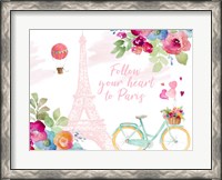 Framed Follow Your Heart to Paris