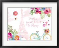 Framed Follow Your Heart to Paris