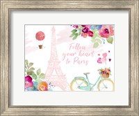 Framed Follow Your Heart to Paris