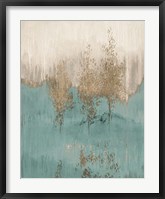 Through The Gold Trees Abstract I Framed Print