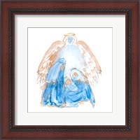 Framed Blue and Gold Nativity II