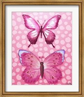 Framed Butterfly Duo in Pink
