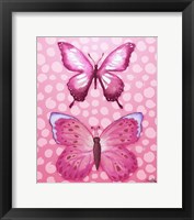 Framed Butterfly Duo in Pink