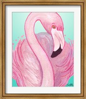 Framed Flamingo Portrait