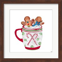Framed 'Gingerbread and a Mug Full of Cocoa I' border=