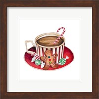 Framed 'Gingerbread and a Mug Full of Cocoa III' border=