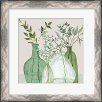 Framed Green Serenity Accents