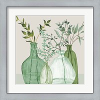 Framed Green Serenity Accents