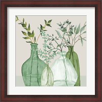 Framed Green Serenity Accents