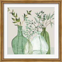 Framed Green Serenity Accents