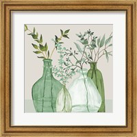 Framed Green Serenity Accents