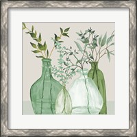 Framed Green Serenity Accents