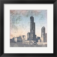 Framed Chicago Skyline I