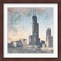 Framed Chicago Skyline I