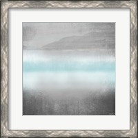 Framed 'Foggy Loon Lake I' border=