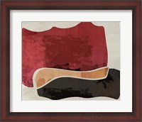 Framed Red and Black Machine Abstract