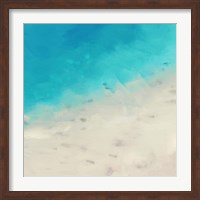 Framed Ocean Blue Sea I