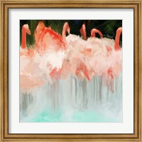 Framed Flamingo Dance