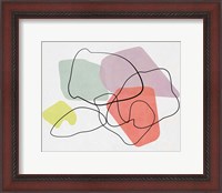 Framed Watercolor Abstract Sketch